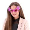 Pink Fancy Dame Edna Style Sunglasses