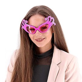 Pink Fancy Dame Edna Style Sunglasses
