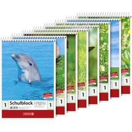 Brunnen 104198101 Ruled School Notepad A5 40 Sheets Line Style 1, 1)
