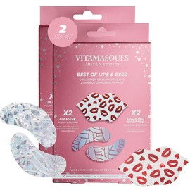 Vitamasques Parches Debajo De Los Ojos Y Hojas De Máscara De Labios, El Mejor Juego De Ojos Y Labios - Parches Para Ojos Hinchados - Mascarillas Debajo De Los Ojos Para Ojeras E Hinchazón