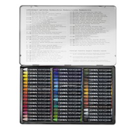 LYRA Aquacolor Water-Soluble Wax Crayons, Set of 48 Crayons, Assorted Colors (5611480)