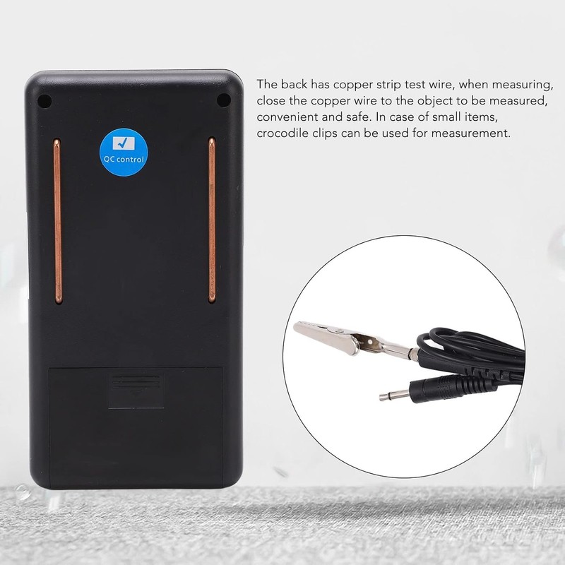 Portable Handheld Surface Resistivity Meter, with Test Lead, Automatic Range