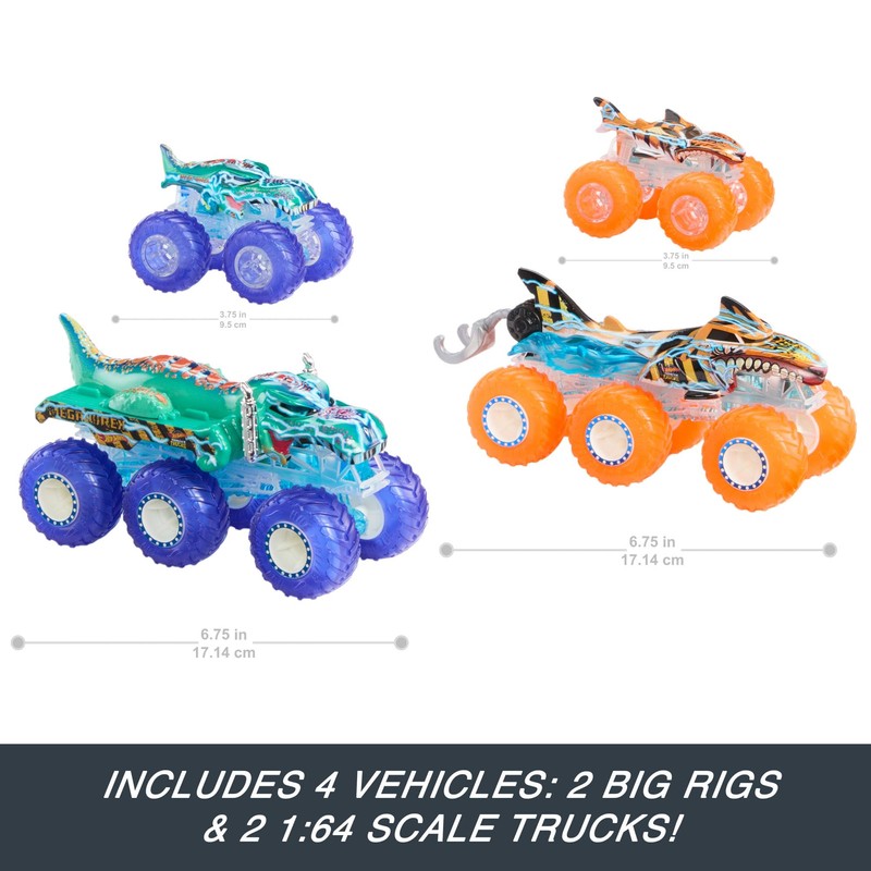 Hot Wheels Monster Trucks Toy Truck & Big Rig Multipack,