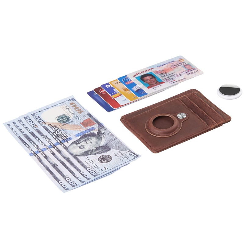 Hawanik Slim Minimalist Front Pocket Air Tag Wallet, Mens Wallet