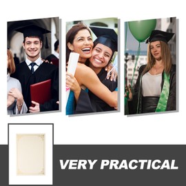 VANZACK Award Paper, Certificate Printing Paper, Diploma Paper, Horizontal Writing, White, A4, 10 Sheets