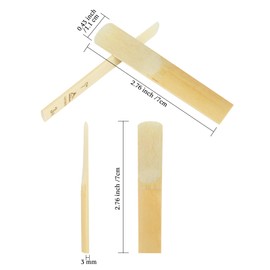 EASTROCK Bb Clarinet Reeds 2.0/2.5/3.0/3.5,Pack of 10,for Clarinet Beginner and Player,Strength 3.5-10 Pack