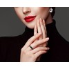 Non fading glossy plain circle fashionable stainless steel couple ring