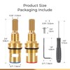 Brass 1-001 & Brass 1-002 Ceramic Valve Cartridge Set -