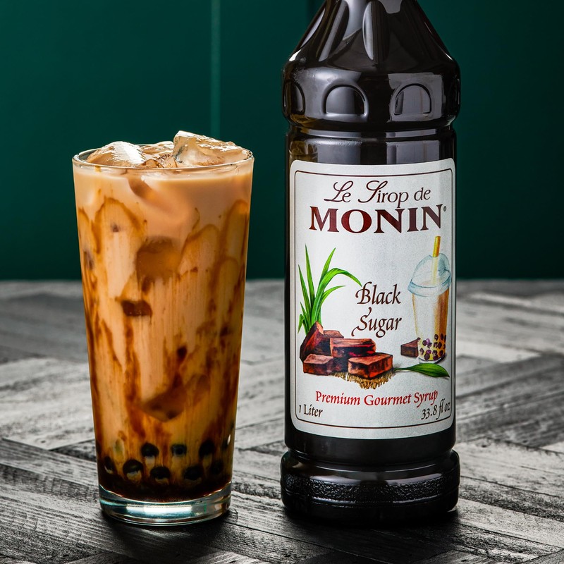 Monin - Black Sugar Syrup (1 Liter)