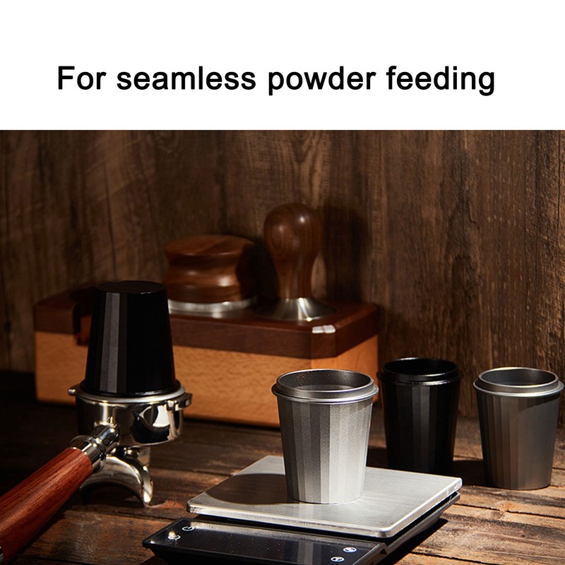 58mm Dosing Cup Prevent Stick Aluminum Alloy Multipurpose Coffee Powder