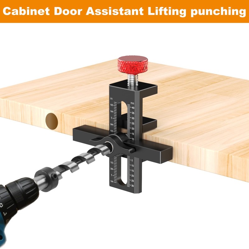 Sinpiode Cabinet Door Mounting Jig with Quick Edge Positioner –