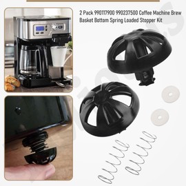 Coffee Machine Brew Basket Bottom Spring Loaded Stopper Kits 990117900 990237500 Replacement, Brew Basket for Hamilton Beach FlexBrew Coffee Makers 49976, 49954, DRX-23, TFTX84