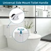 Universal Metal Side Mount Toilet Handle Replacement Kit Compatible with