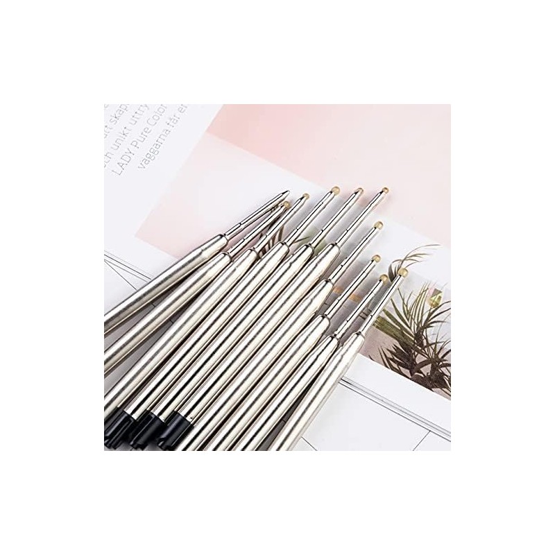 20 Pack - TikiPen Black Parker Compatible Ballpoint Pen Refills.