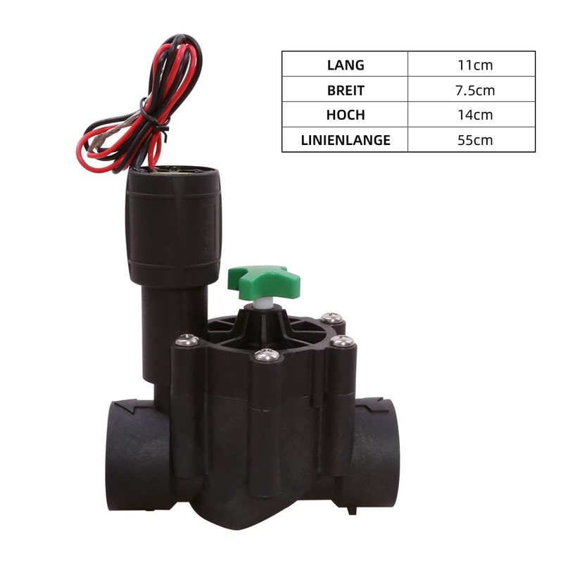 Aqualin 12-15V 3/4 Inch DC Solenoid Valve Irrigation Valve Suitable