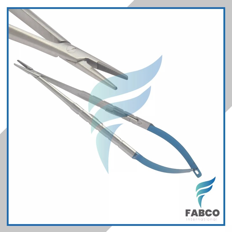 FABCO 3 PCS CASTROVIEJO MICRO SURGERY SCISSORS+NEEDL