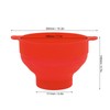 Microwavable Popcorn Bowl with Transparent Lid and Handle Collapsible Silicone
