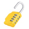 ZHEGE Padlock 4-Digit, Combination Lock for Gym Locker, Combination Code,