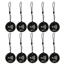 10 Pcs NFC Card 8Kbit Storage 13.56MHZ 106KBoud Rewritable Access Tag Waterproof IC Card