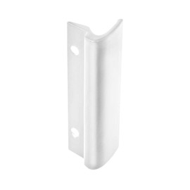 Aluminium Balcony Door Pull Handle Glass Fold, Colour: White RAL 9016