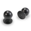 POVEFONK 10 Pack Matte Black Kitchen Cabinet Knobs Black Drawer