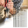 10 Piece 150mm Extra Long High-Speed Steel Twist Drill Bit