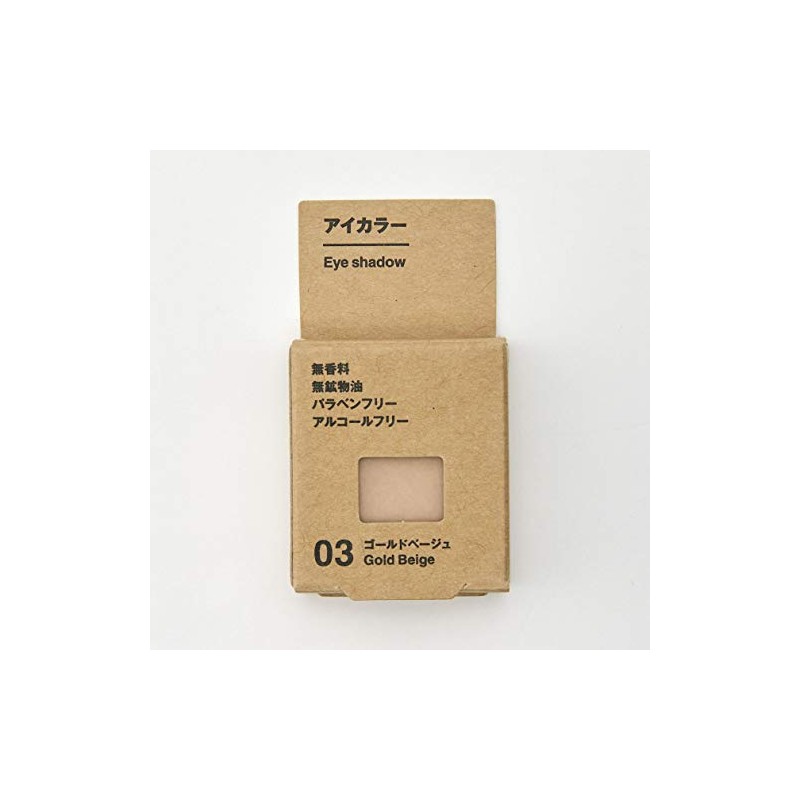 MUJI Eye Color Gold Beige 2.3g 82926477 Eye Shadow Glam