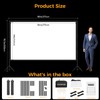 Outdoor Projector Screen with Stand: VOOPVOR 120 inch Portable Projector