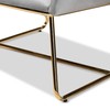 Baxton Studio Chairs, Grey/Gold