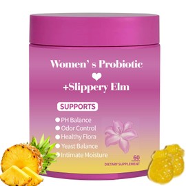 KUNLEN Feminine Probiotics Gummies for Women, Probiotics Gummies | Pineapple Flavor | Supports pH Balance | Immune Support | Gut Health & Immune System |Vegan Gluten-Free