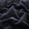 MOONLIGHT20015 Fleece Blanket Throws for Sofas - 400 GSM Black