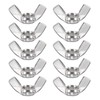 PATIKIL Wing Nuts, 10 Pcs M8 x 1.25 Stainless Steel