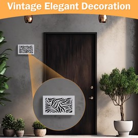 Saillong Doorbell Chime Cover Only, Wood Doorbell Cover Box for Wall Inside With Adhesive Tape and Screws for Installation, Universal Door Bell Chime Covers Fit Most Doorbells (White)