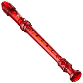 Yamaha Recorder Soprano Recorder, Baroque Fingering, Translucent Red