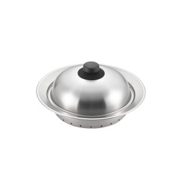 Yoshikawa SJ2631 Steaming Plate 7.9 - 8.7 inches (20 - 22 cm) (Lid Included) Made in Japan, Stainless Steel, Delicious Vegetables, Gift Wrapping Specifications