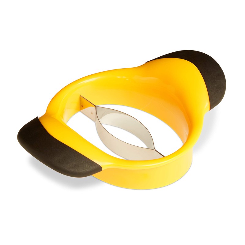 Relaxdays Mango Slicer, Split & Core Mangos, Non-Slip Handles, Stainless