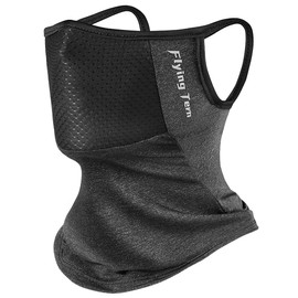 Andeor Face Cover, Neck Guard, For Summer, UPF 50+, Contact Cooling Sensation, -5 °C, Advanced Edition Filter, Neck Warmer, Ear Hanging, Easy to Breathe, Sun Protection, UV Protection, Windproof,