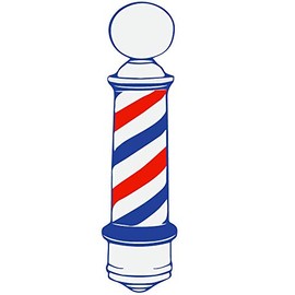 BarberMate® Pole Decal for Professional Barber and Stylist Shops