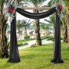 Wedding Arch Draping Fabric Black Backdrop Curtain Drape Easy to