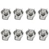 8Pcs M4 Single Bolt Cable Clamp Wire Rope Clips Stainless