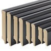 Reese Skirting Boards MDF Black Munich Profile 40 mm