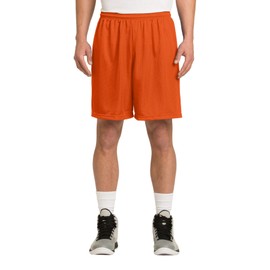 SPORT-TEK PosiCharge Classic Mesh8482Short. ST510 Deep Orange