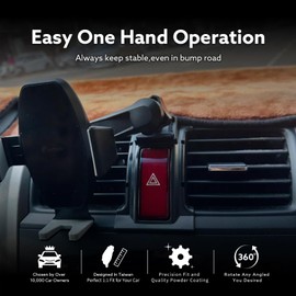 Focada Phone Holder for Honda CR-V 2007-2011 Vehicle-Specific Phone Mount 360° Rotation Holder for Phones Honda CR-V Accessories