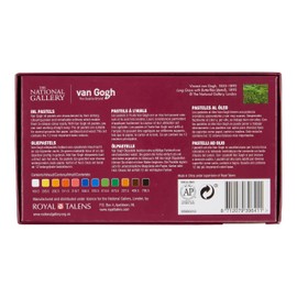 The National Gallery Van Gogh 12-Piece Round Pastel Chalk Set, Long Grass with Butterflies