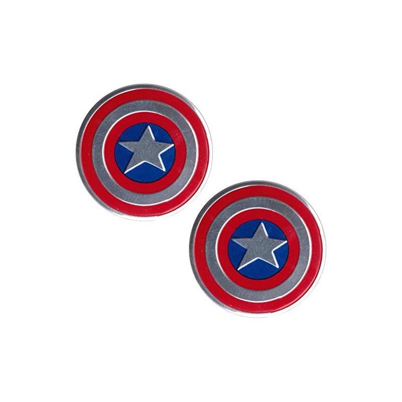 Captain America Metal Shield 2 Pack Stickers