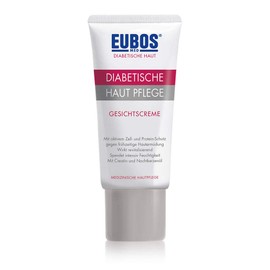 Eubos | DIABETISCHE HAUT PFLEGE Gesichtscreme | 50ml | bei trockener, spannender Haut, gegen vorzeitige Hautermüdung und Faltenbildung bei Diabetikern | klinisch getestet
