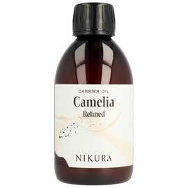 Nikura Camelia Oil (Refined) - 250ml | For Skin, Hair, Body, Face | Moisturising Carrier Oil | Vegan & UK Made | BPA Free