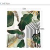 Cinbloo Green Boho 72Wx84H Shower Curtain Extra Long Mid Century