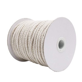 Tenn Well 5mm Macrame Cord, 165Feet Braided Cotton Macrame Rope for Plant Hangers Wall Hangings Dream Catchers DIY Crafts (Beige)