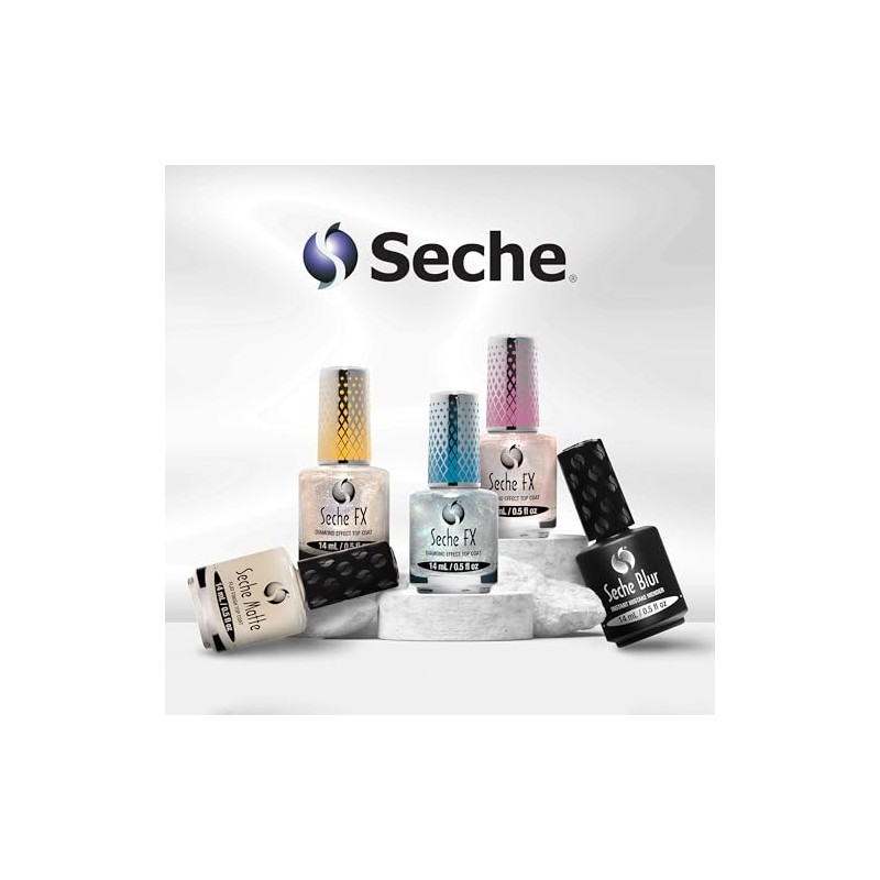 Seche Top Coat Efecto Diamante Gold 14.8ml
